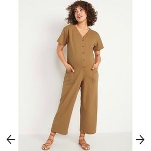 Old Navy Maternity Short-Sleeve Utility Jumpsuit